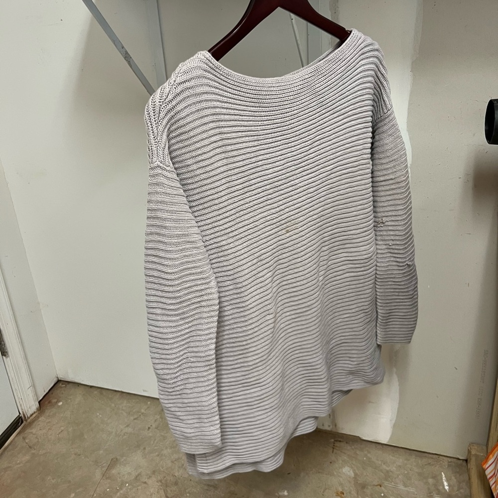 Gray Ribbed Sweater - Picture 2 of 2